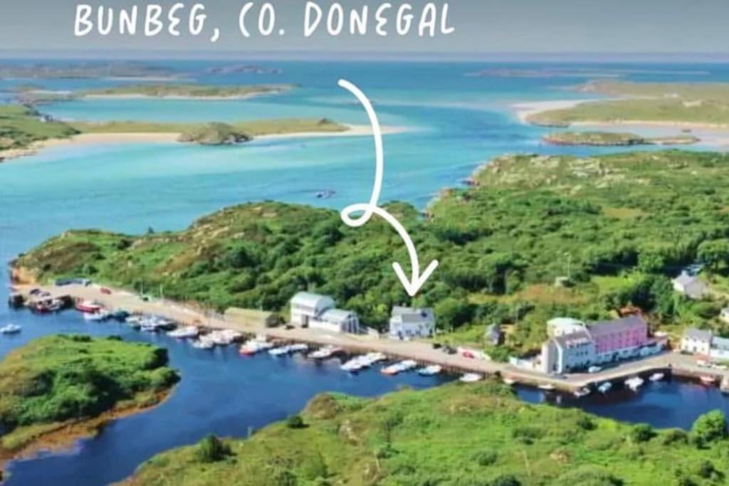 Ferienwohnung The Old Boathouse At Bunbeg Harbour Exterior foto